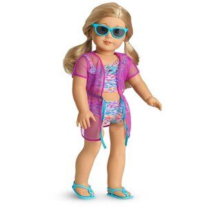 American Girl Doll Summer Fun Swimsuit Set Truly Me